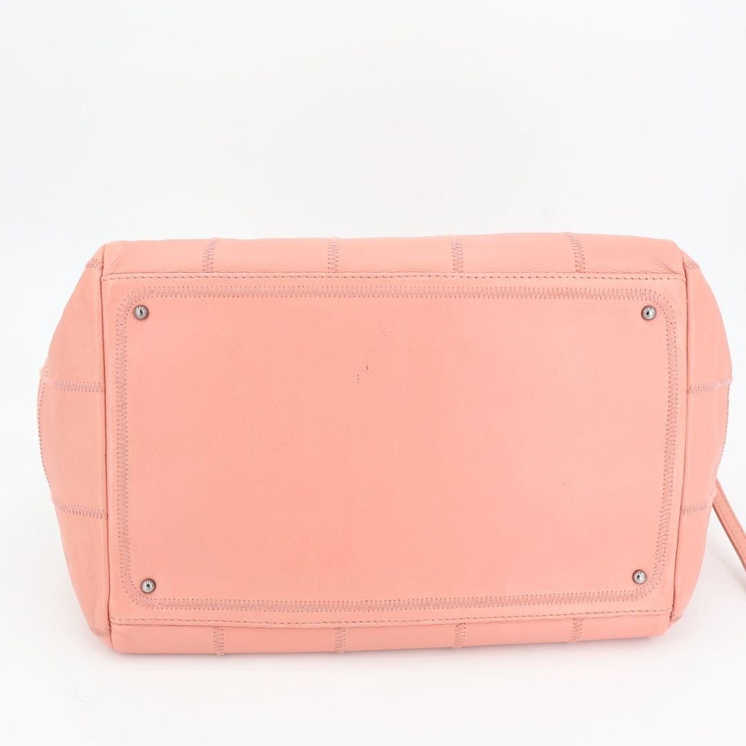 Chanel Caviar Leather CC Logo Choco Bar Handbag — view 4