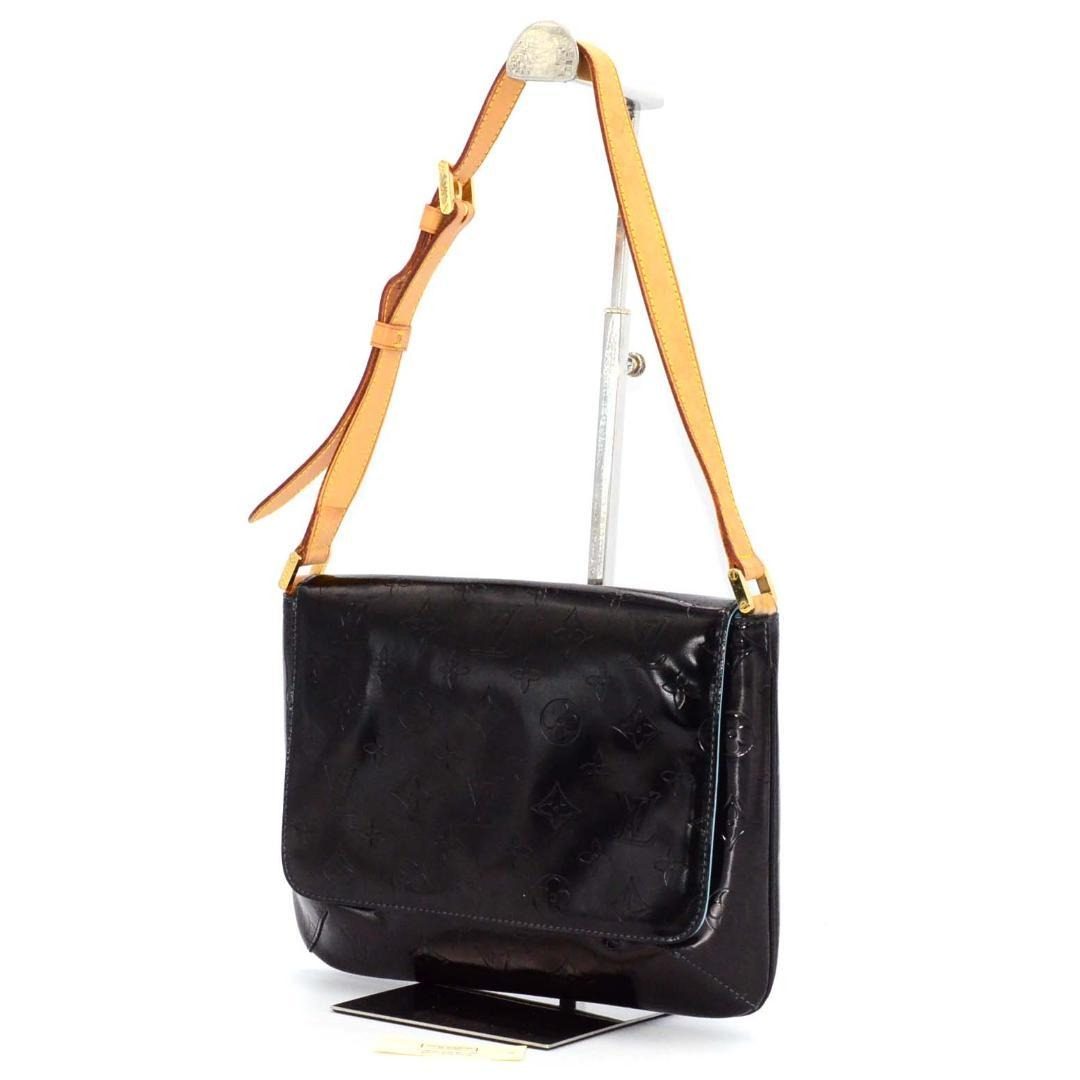 Louis Vuitton Shoulder Bag Back Vernis Thompson Black