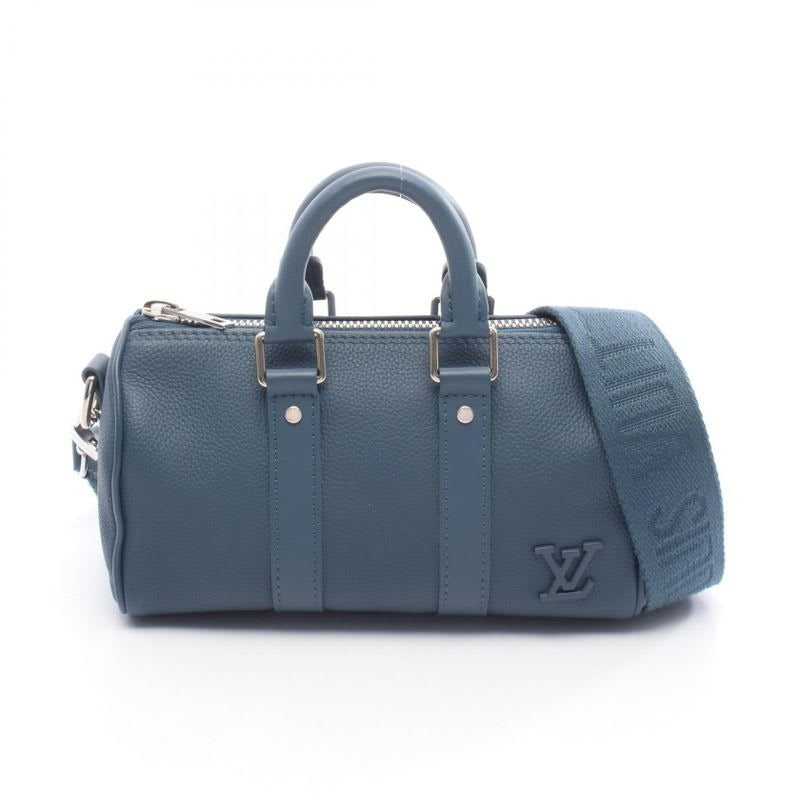 Louis Vuitton Handbag Keepall XS Aerogram Blue Leather