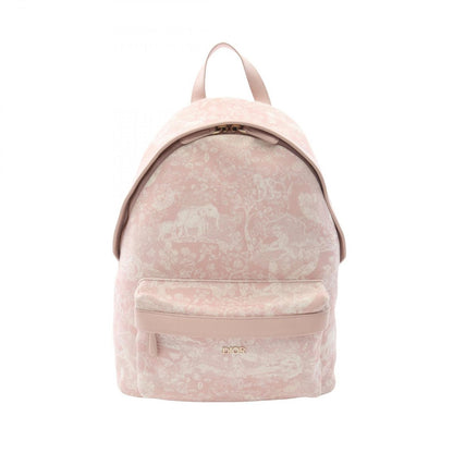 Dior Backpack Light Pink Canvas Leather de Jouy