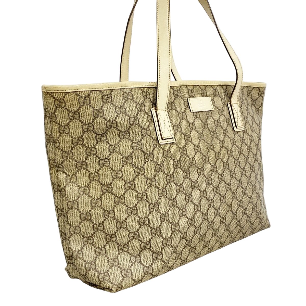Gucci Tote GG Supreme Beige Silver — view 2