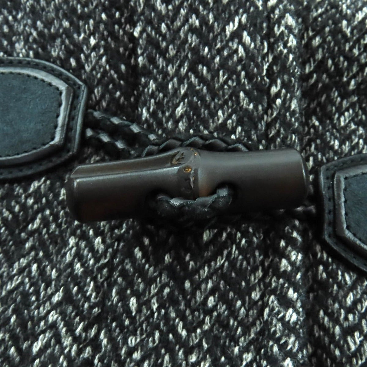 Gucci Wool Cotton Blend Hood Duffel Coat with Toggle Buttons Black — view 6
