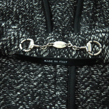 Gucci Wool Cotton Blend Hood Duffel Coat with Toggle Buttons Black — view 7