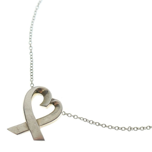 Tiffany & Co Paloma Picasso Loving Heart Chain Necklace Silver