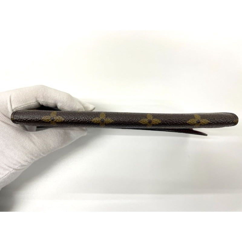 Louis Vuitton Monogram Portefeuille Emilie Zipper Long Wallet Brown — view 4