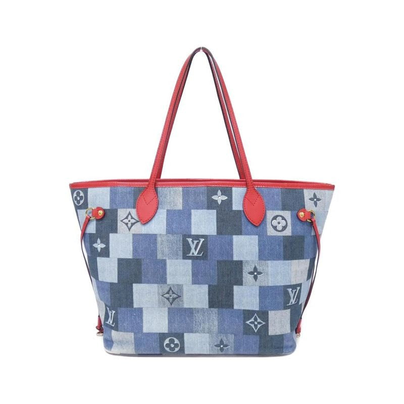 Louis Vuitton Denim Monogram Neverfull MM Bag