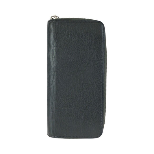Louis Vuitton Taurillon Zippy Wallet Vertical Black Silver Leather