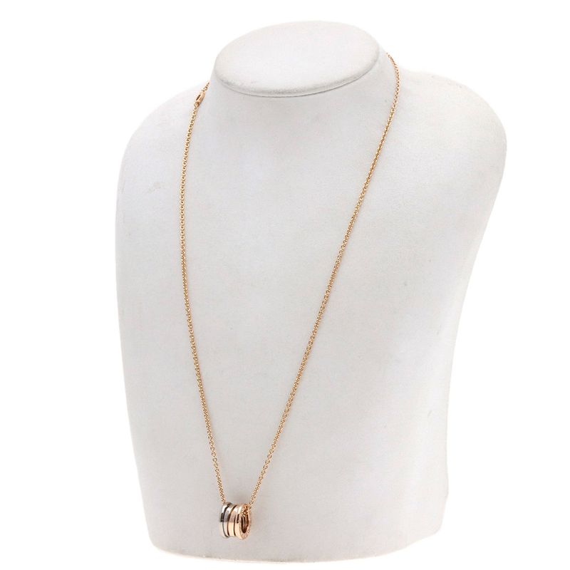 Bvlgari Bulgari B-zero1 Bee Zero1 Perfect Mistake Necklace 18K Pink Gold 18K