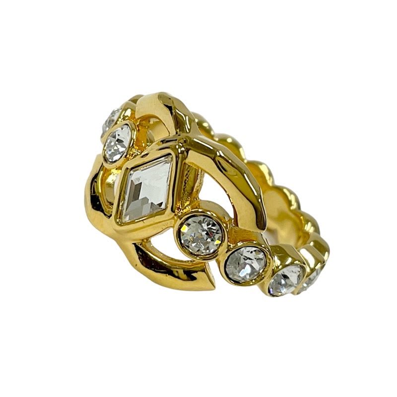 Chanel Ring Coco Mark Rhinestone