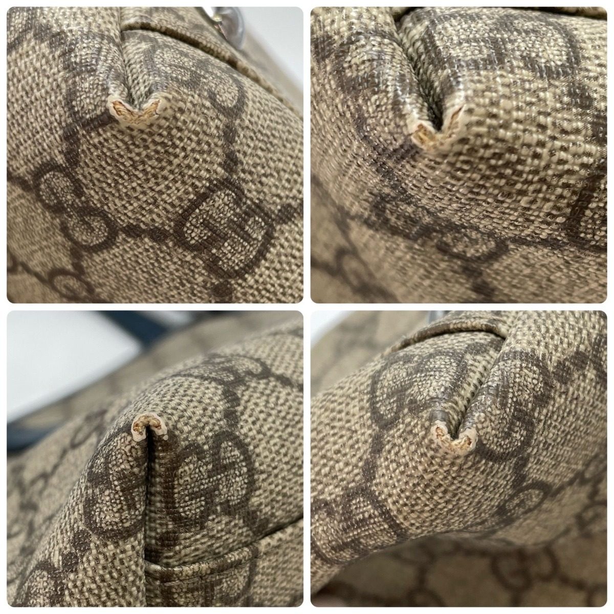 Gucci GG Pattern Supreme Tote A4 Beige Blue — view 13