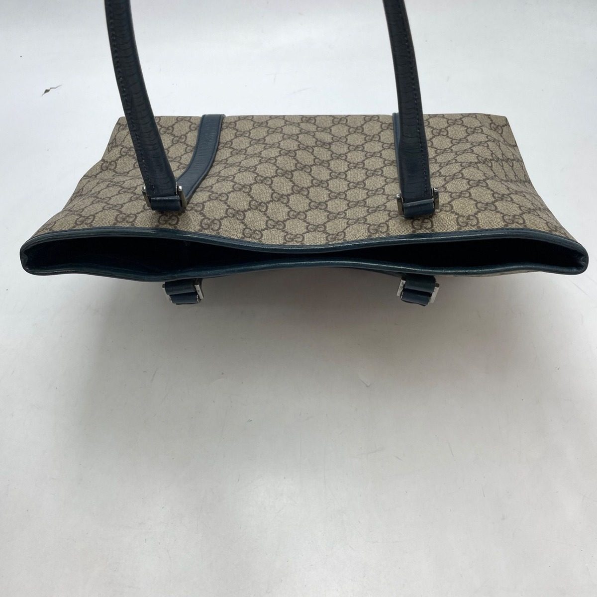 Gucci GG Pattern Supreme Tote A4 Beige Blue — view 9