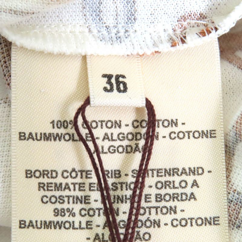 Hermes 24SS 4e4527dn Panoply De Cuir 100% Cotton Deer Crew Neck Short Sleeve