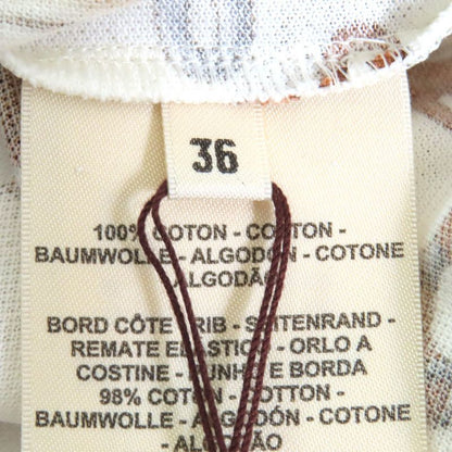 Hermes 24SS 4e4527dn Panoply De Cuir 100% Cotton Deer Crew Neck Short Sleeve