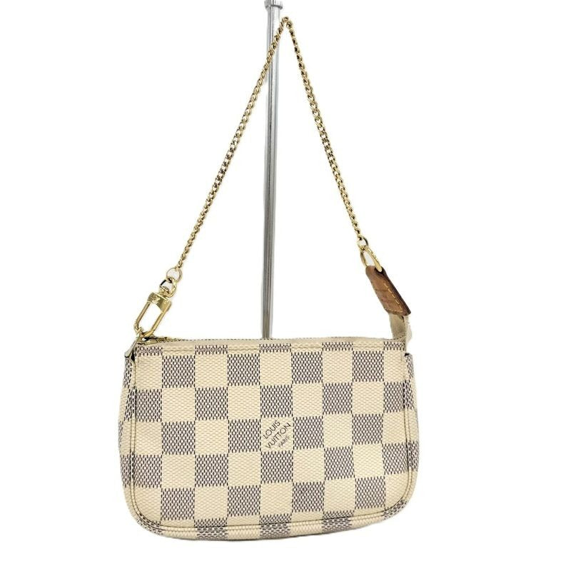 Louis Vuitton Mini Pochette Accessoire Accessory Pouch Damier Azur