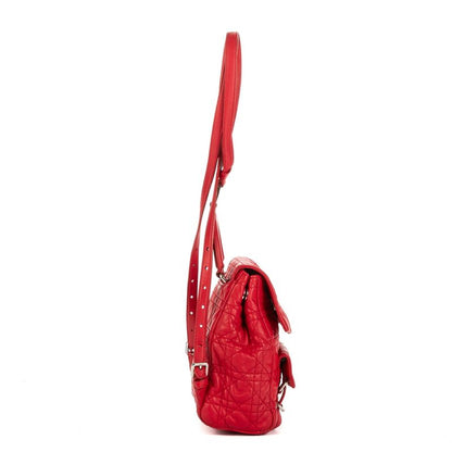 DIOR Stardust Backpack Red Canage Quilt A