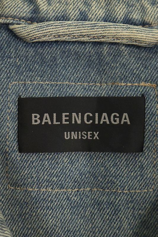 Balenciaga 24SS 773610 Tdw15 Inside Out Oversized Denim Jacket Men's 2