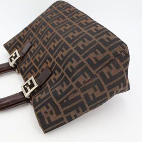 Fendi Handbag Zucca Pattern Women's Pre-owned