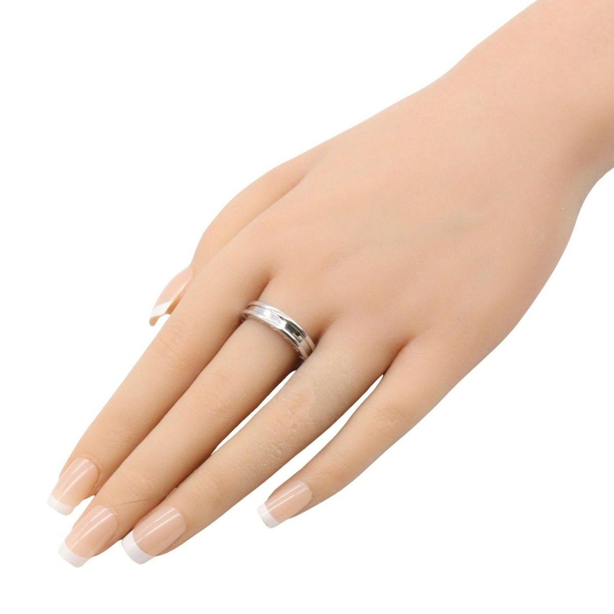 Bvlgari Ring B-zero One Band 18k White Gold — view 8