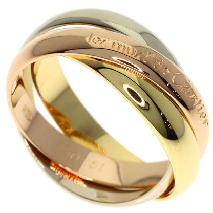 Cartier Trinity 51 Ring 18K Yellow Gold Pink White