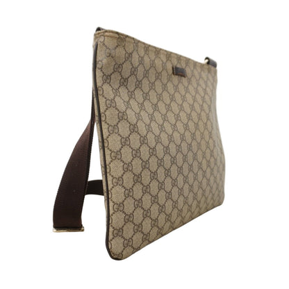 Gucci Shoulder Bag GG Supreme Brown Gold — view 2