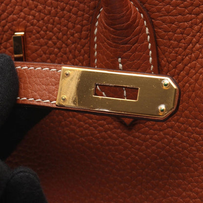 Hermes Handbag Birkin 35 Etrusque Leather — view 9