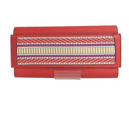 Hermes Passant Compact Orange Bifold Wallet