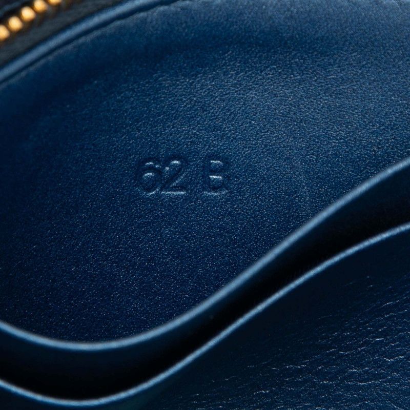 Prada Logo Chain Wallet Shoulder Bag 1dh048 Blue Saffiano Leather Women Prada