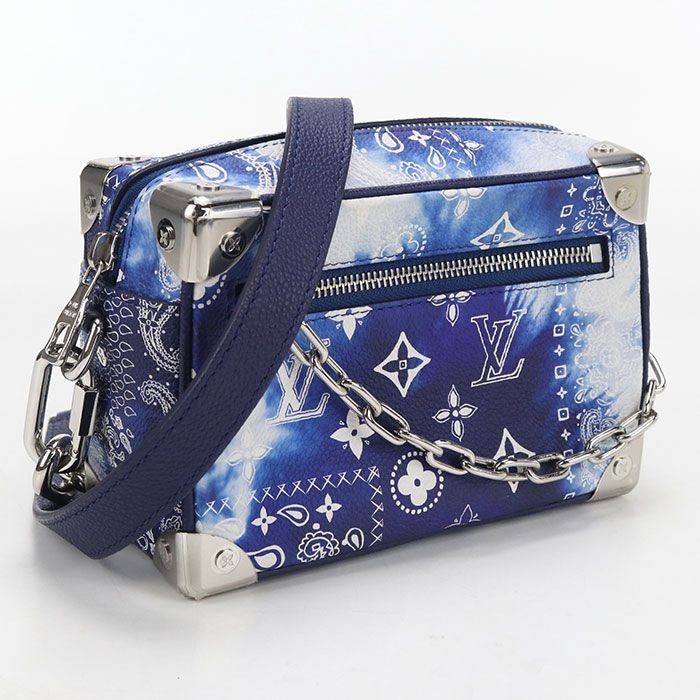 Louis Vuitton Mini Soft Trunk Monogram Bandana Crossbody Shoulder Bag Leather