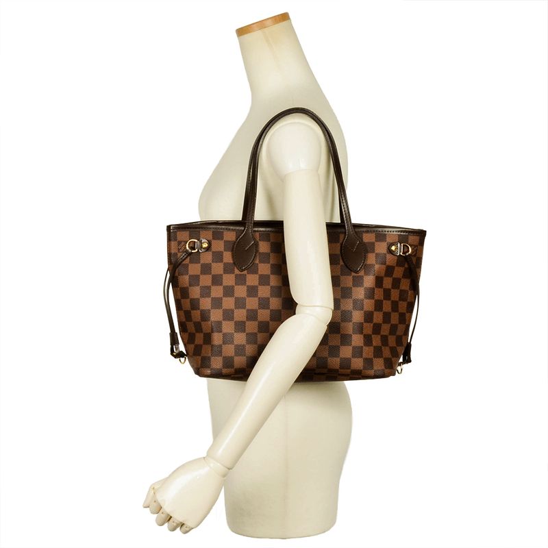 Louis Vuitton Neverfull PM Tote Bag Damier Ebène N41359 Threes Sa1142