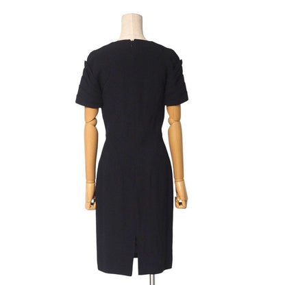 Christian DIOR Dress Size F34 Short Sleeves Dress Black Made In France