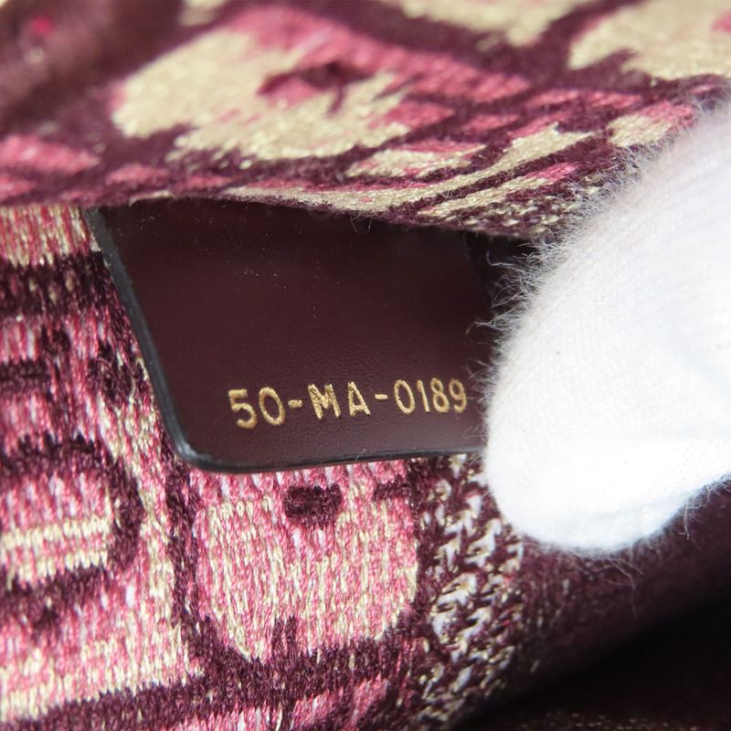 Christian DIOR Book Tote Mini Handbag Canvas Women