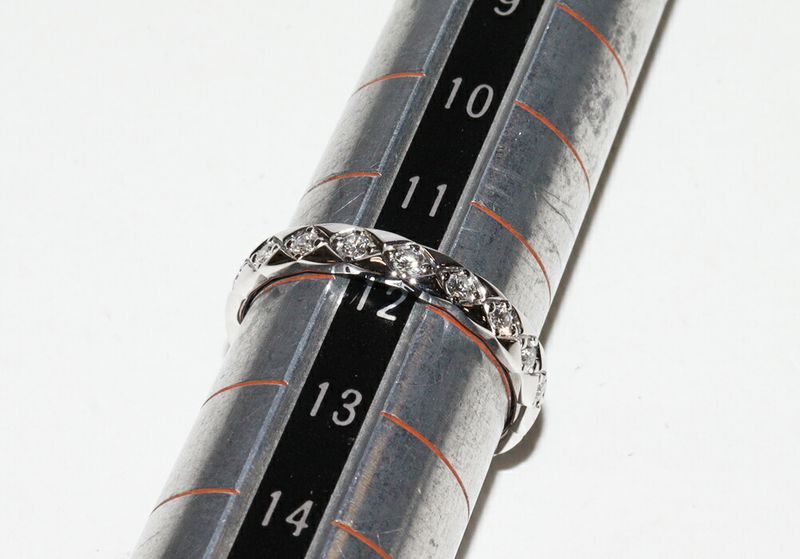 Chanel Ring 18K White Gold Diamond 18P (approx 034ct) Coco Crush Ring Mini