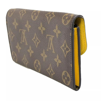 Louis Vuitton Long Wallet Portefeuille Emily Monogram Yellow M60698 61fa064