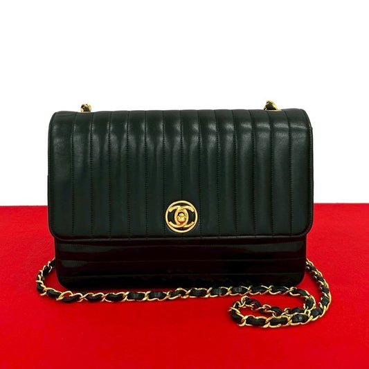 Chanel Mademoiselle Turnlock Hardware Lambskin Chain
