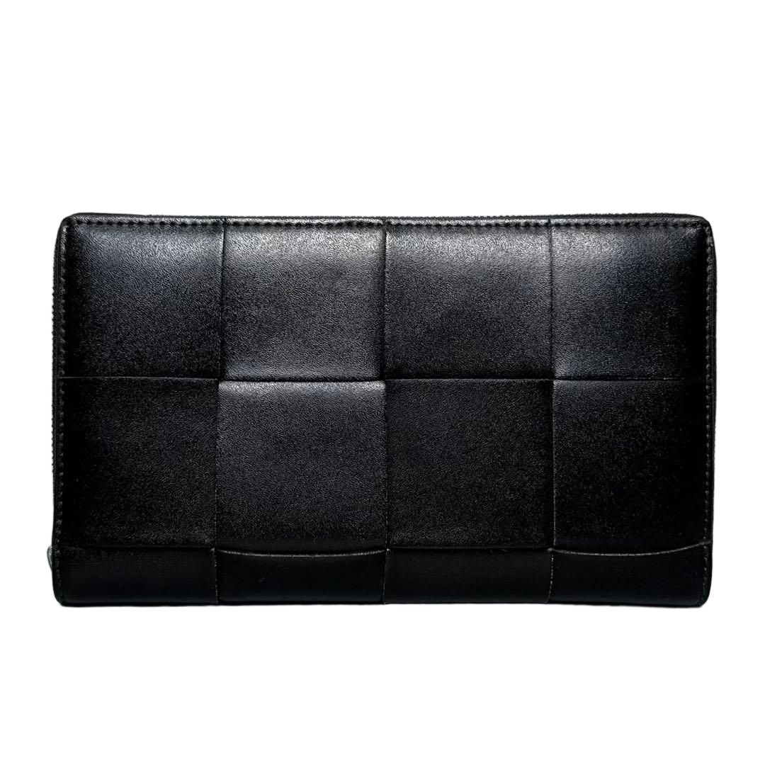Bottega Veneta Cassette Zip Around Wallet Black