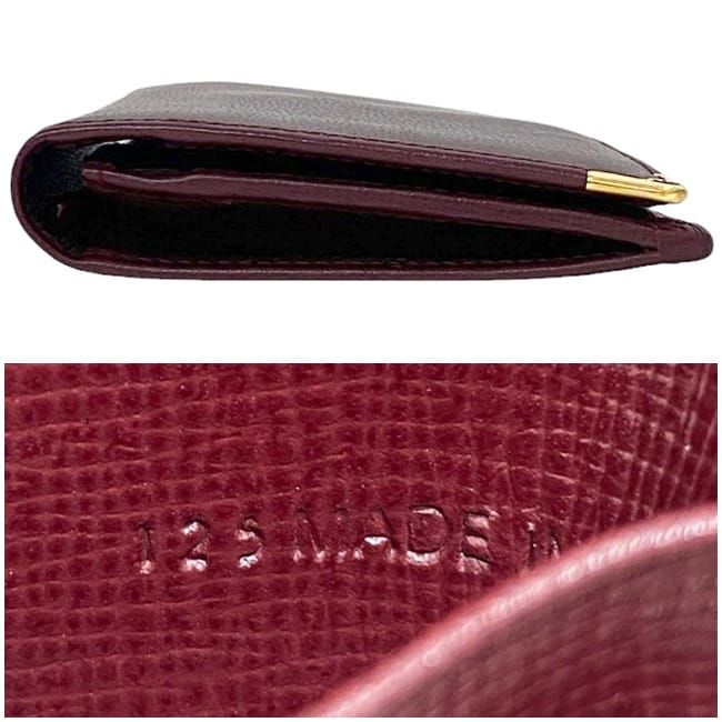 Cartier Folding Long Wallet Bordeaux Burgundy Must L3000168