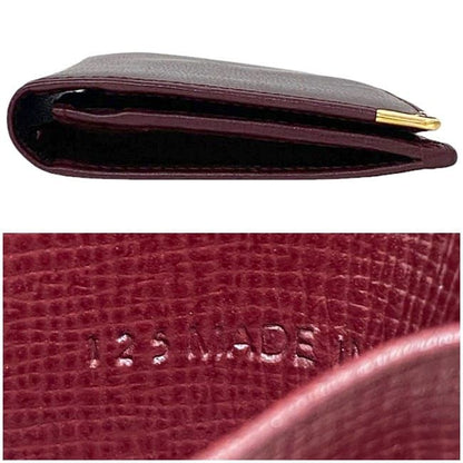 Cartier Folding Long Wallet Bordeaux Burgundy Must L3000168