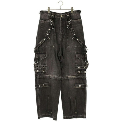 Balenciaga 22 SS Tbp47 Studded Decorated Baggy Labor Denim Pants 32