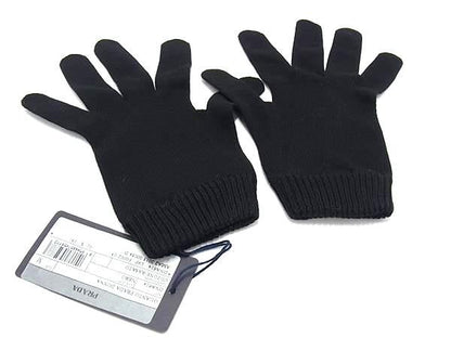 Prada Cotton Gloves Size M Women's Black Ff3450