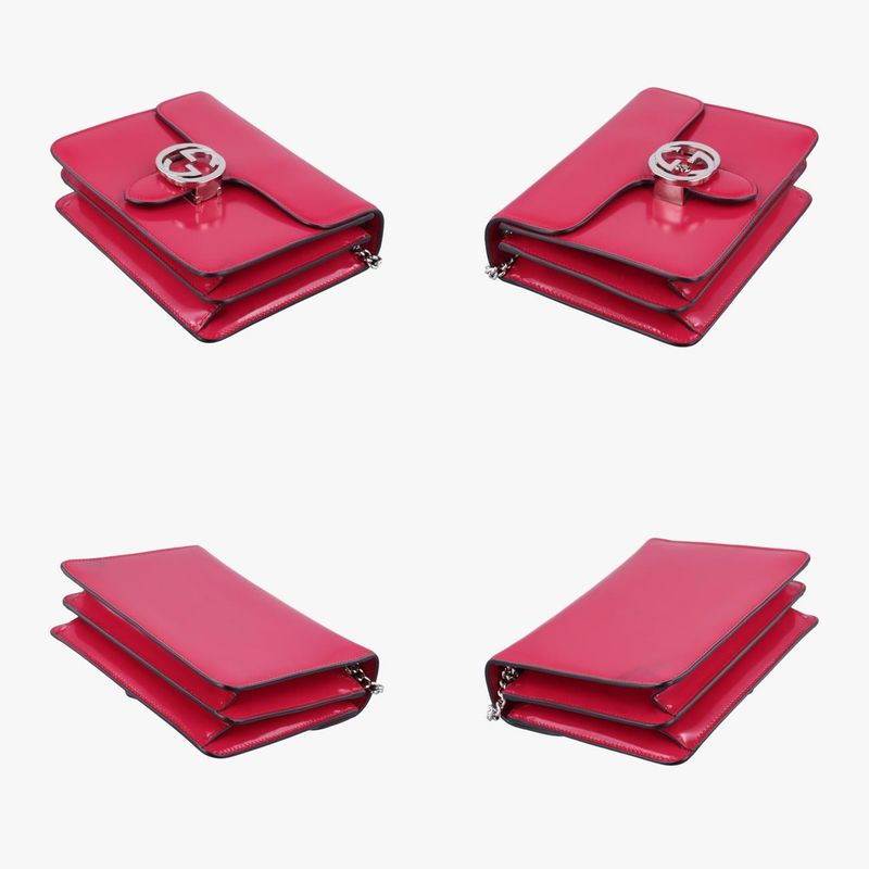 Gucci Interlocking G Pink Patent 387609 I018692915