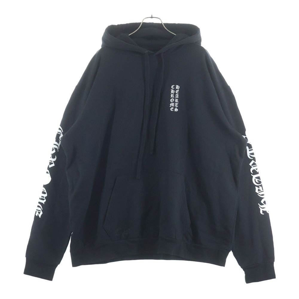 Chrome Hearts Sweatshirt Plvr Sleeve Logo Print Daga Zip Up Hoodie Black