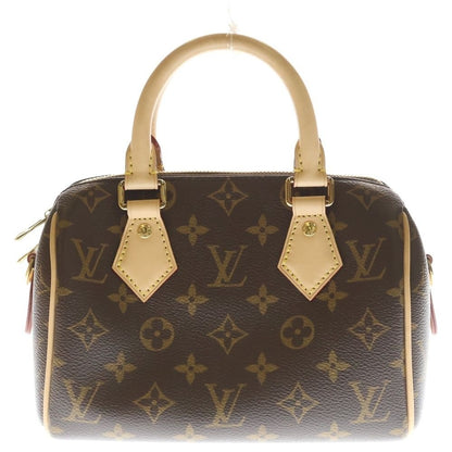 Louis Vuitton Monogram Speedy Bandouliere 20 2-Way Leather Shoulder Bag Brown