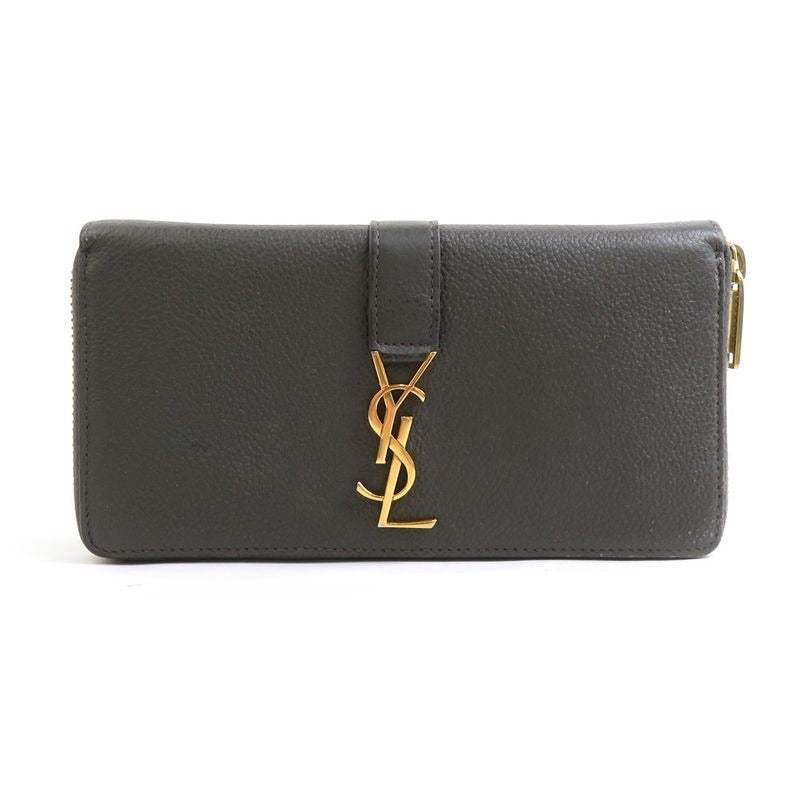 Saint Laurent Round Zipper Long Wallet