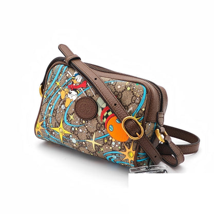 Gucci Donald Duck Shoulder Bag Colorful Beige Disney
