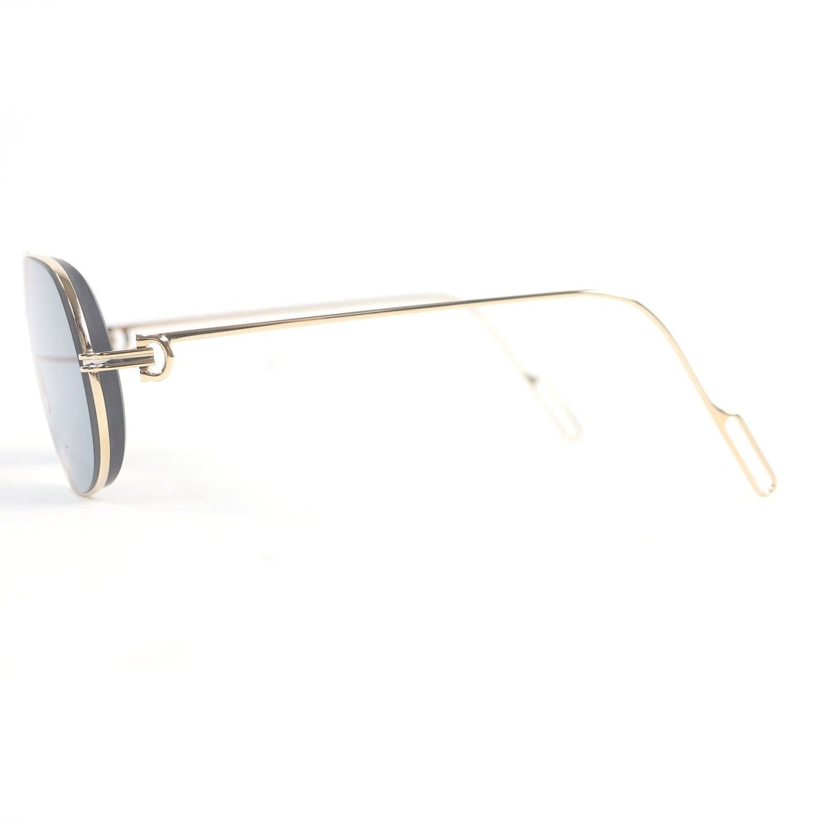 Cartier Ct0111 S 2 C Two Bridge Sunglasses Gold Blue — view 4