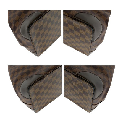Louis Vuitton Damier Hampstead MM Brown Gold Hardware PVC N51204 Tote Bag