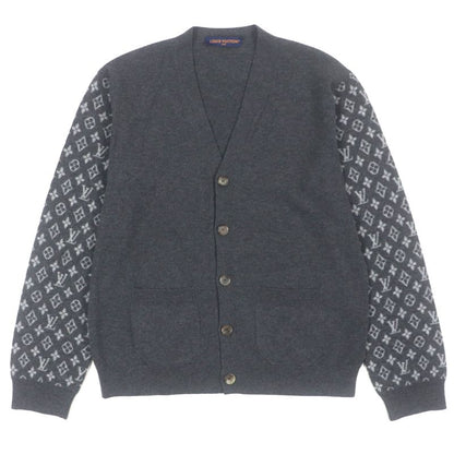  Louis Vuitton 23SS 1aatly Wool Cashmere Monogram Mix Logo Button V-neck Knit