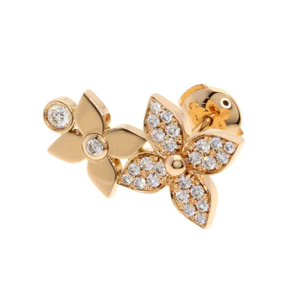 Louis Vuitton Star Blossom Double Diamond Right Ear Earrings 18K Pink Gold