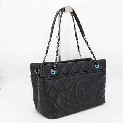 Chanel Quilted Caviar Leather Chain Tote