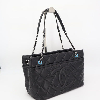Chanel Quilted Caviar Leather Chain Tote — view 2